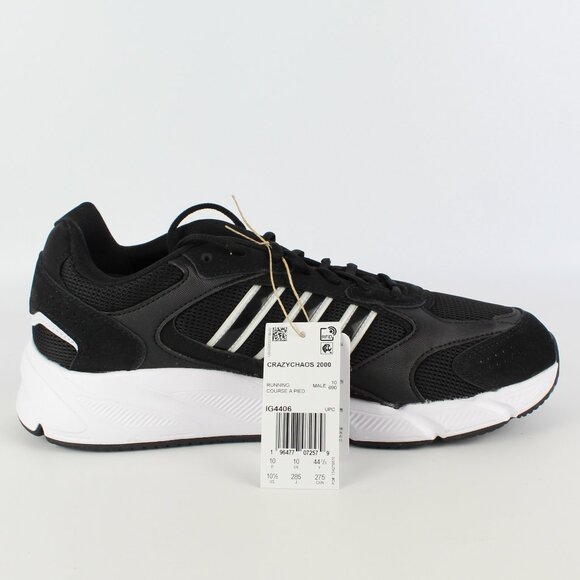 New Adidas Crazychaos 2000 Runner Sneaker (Men), Black, US 10.5 main image 11